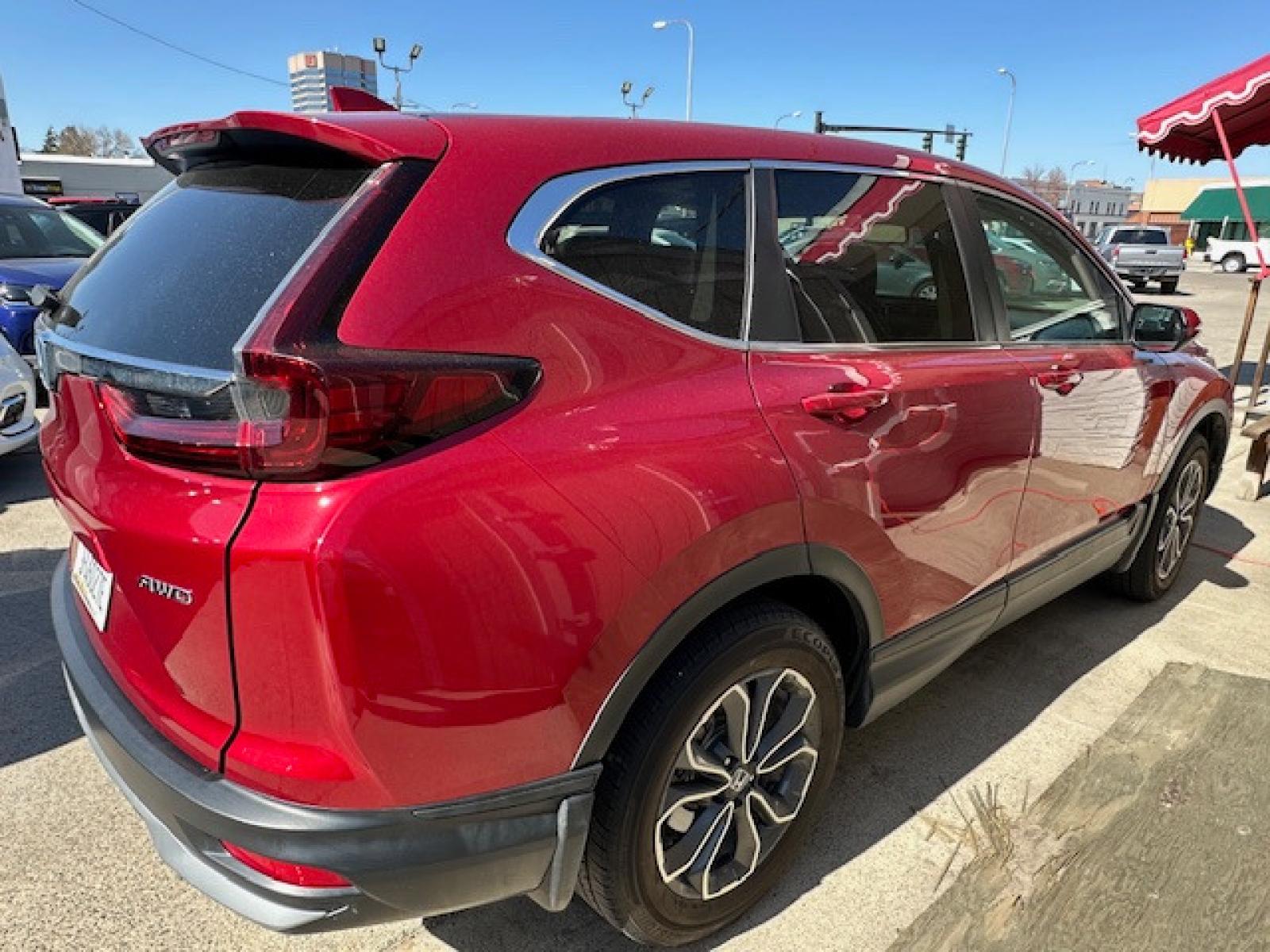 2020 Red /Gray Leather Honda CR-V EX-L AWD (5J6RW2H89LA) with an 1.5L L4 16V DOHC TURBO engine, CVT transmission, located at 3200 1st Avenue North, Billings, MT, 59101, (406) 245-9055, 45.779270, -108.510742 - Super Sharp Off Leased SUV. EX-L Package with Power Moon Roof, Leather Interior, Power Seats, Upgraded Sound System, Never Smoked In and Only 27,000 Miles! CarFax Dealer. Auto Brokers of Montana/AA&A Auto Rental/Fox Car Rental Billings - Photo #4
